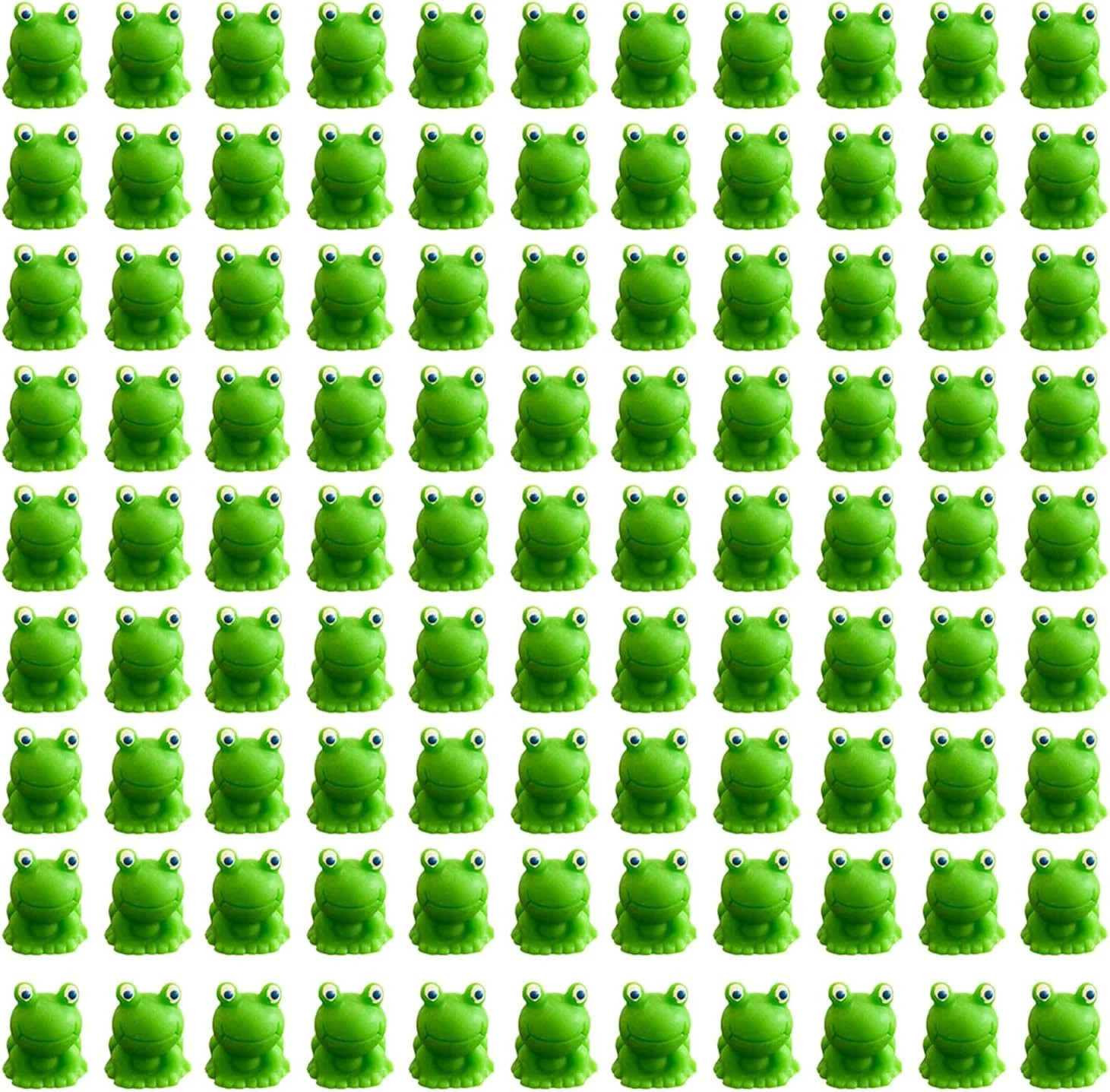 100 Pcs Mini Resin Frogs Miniature Figurines Frog Mini Plastic Frogs Bulk Tiny F