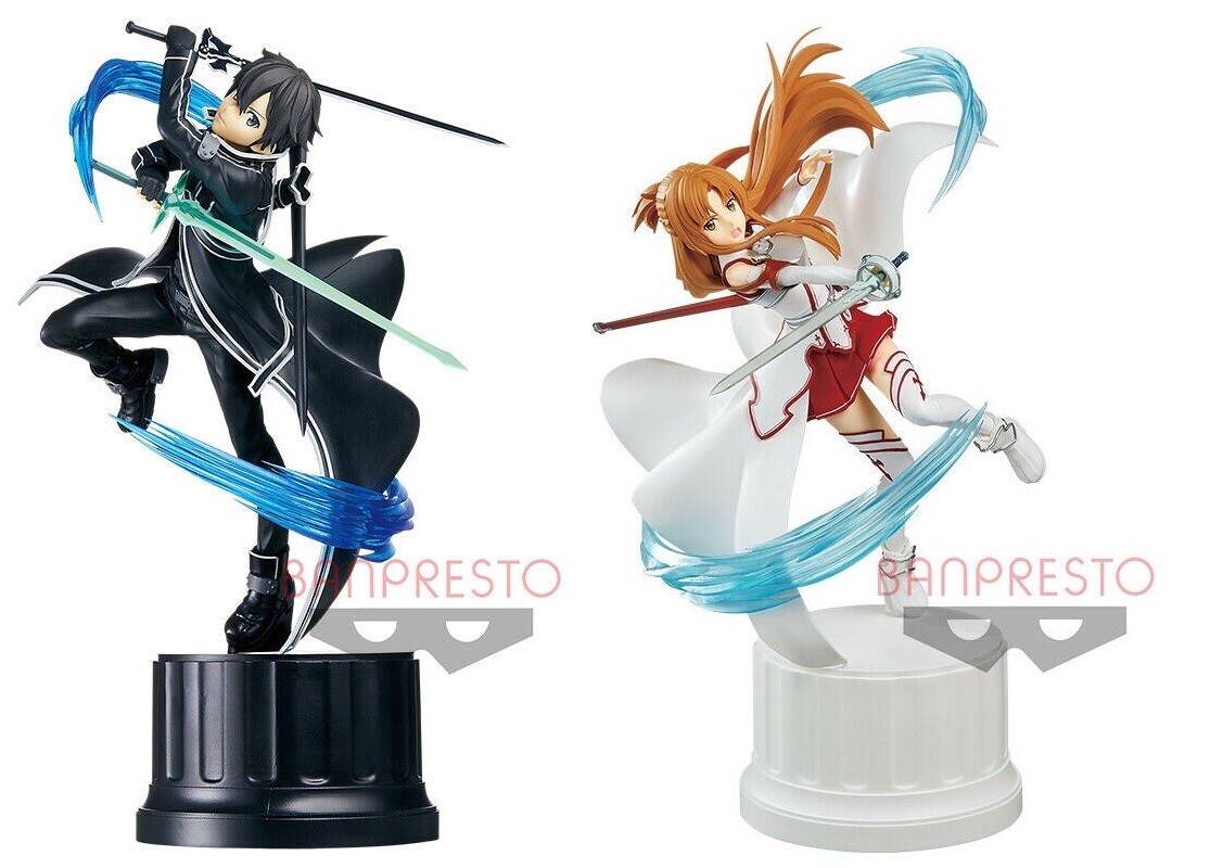 Banpresto Sword art Online Espresto est-Extra Motions Asuna Kirito figure F/S