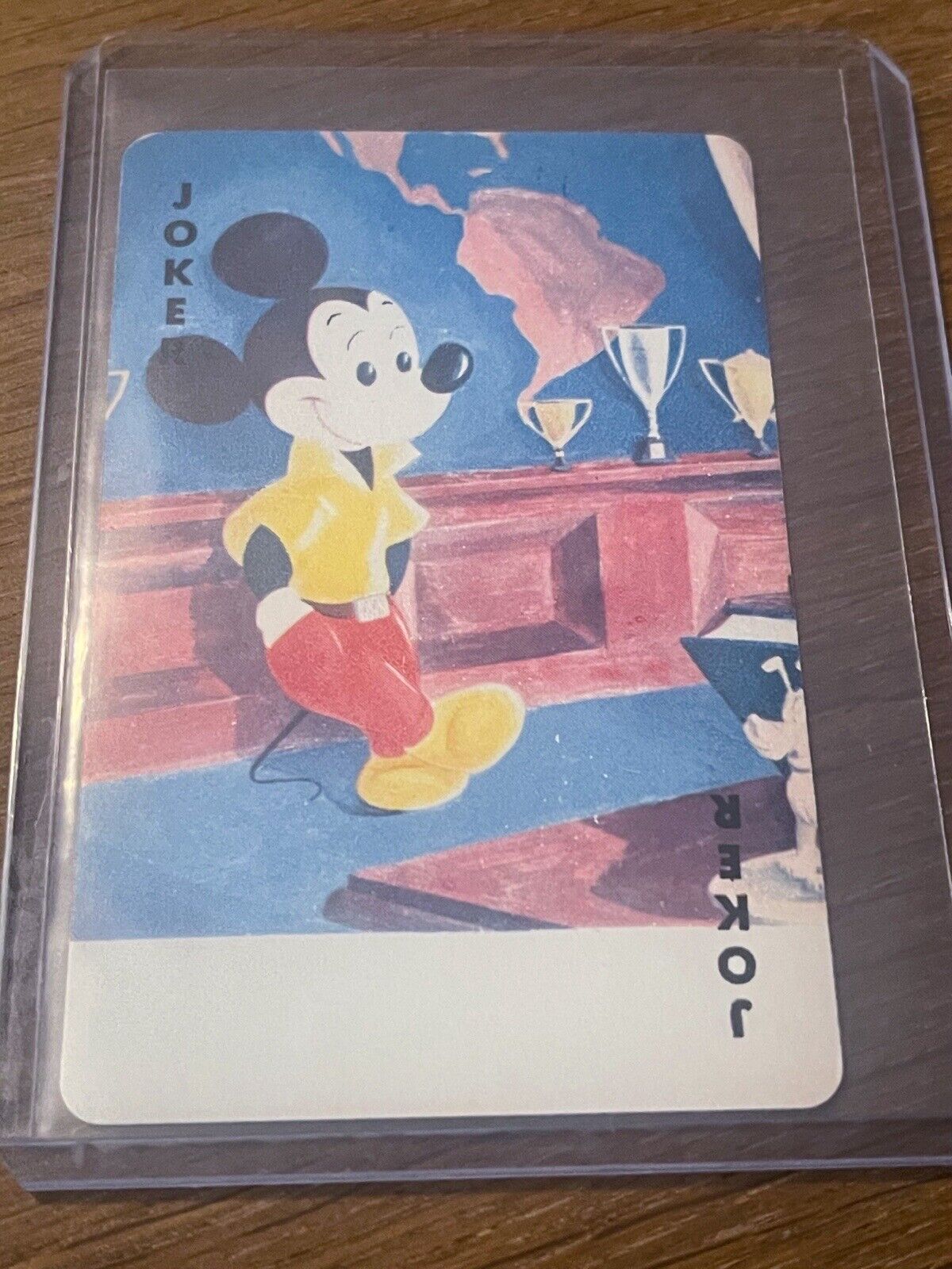 1950s Walt Disney Productions Mickey Mouse JOKER Card Game RARE Playing Card