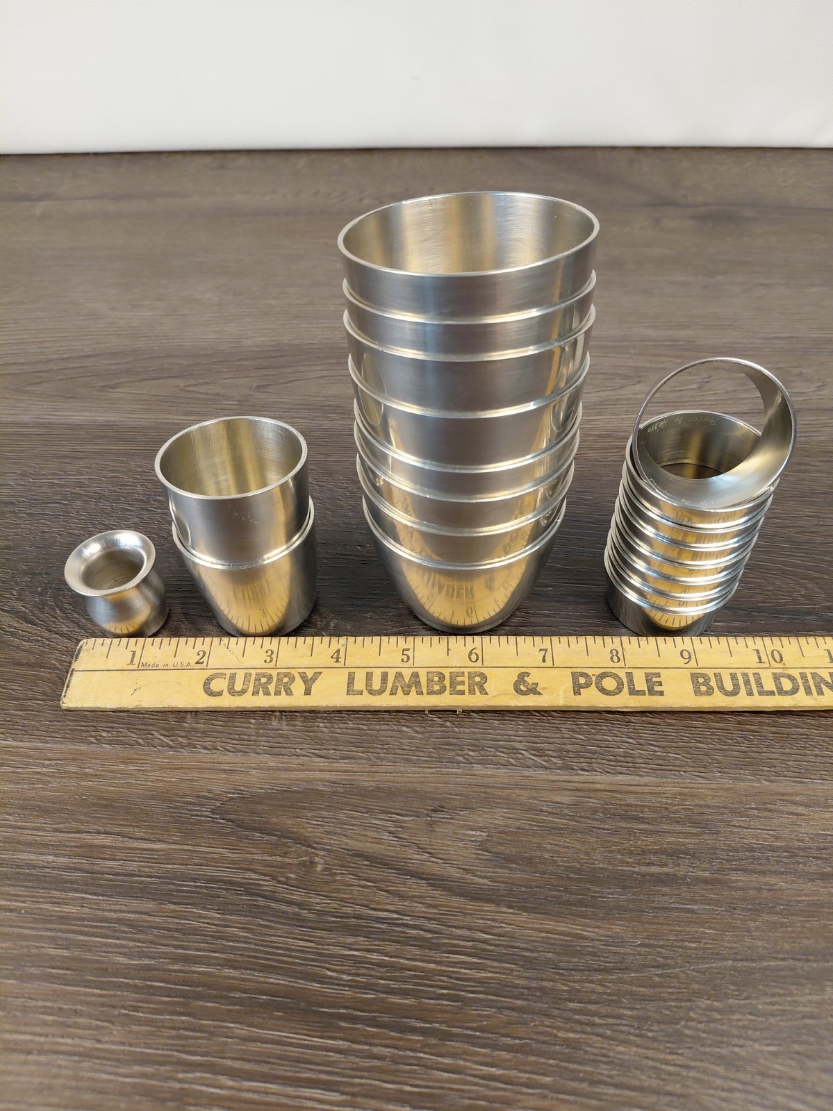 Vintage HeDKO Hand Spun Pewter 19-Pc Set - Silverware Caddies & Collar Vintage HeDKO Hand Spun Pewter 19-Pc Set - Silverware Caddies & Collar