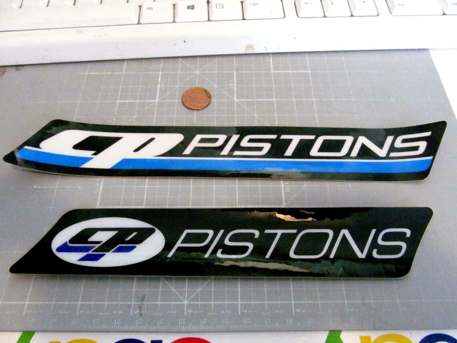 X2 VINTAGE GLOSSY CPSticker / Decal  RACING ORIGINAL OLD STOCK