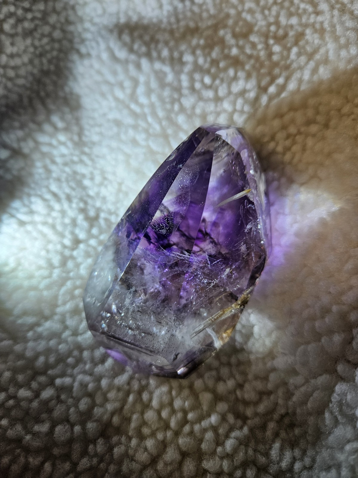 Genuine Super Seven Crystal Polished Rock Genuine Super Seven Crystal Polished Rock