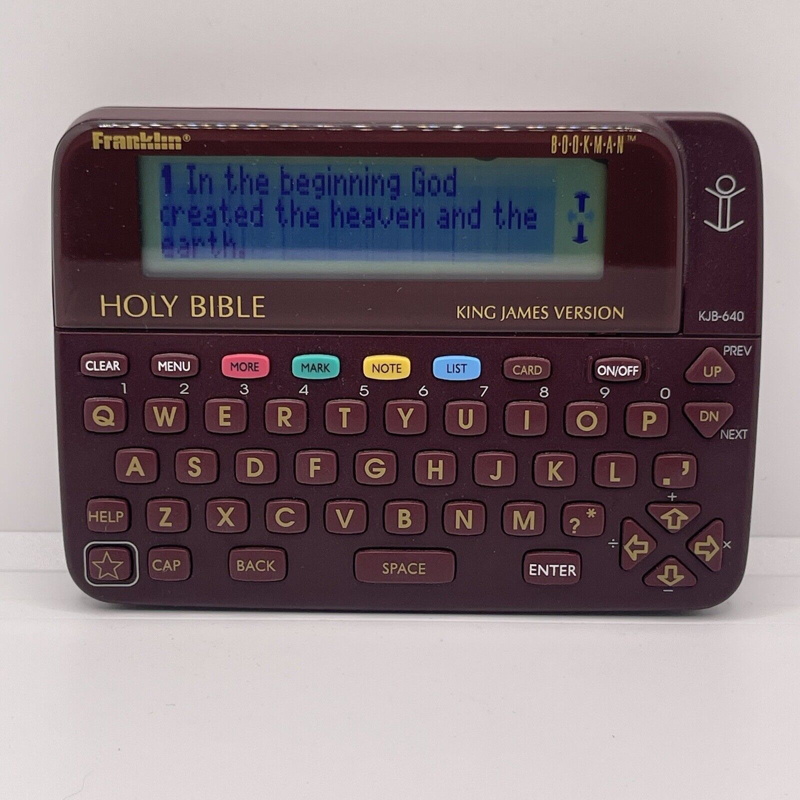 Franklin KJB-640 Bookman Electronic Holy Bible King James Version w/ Case TESTED