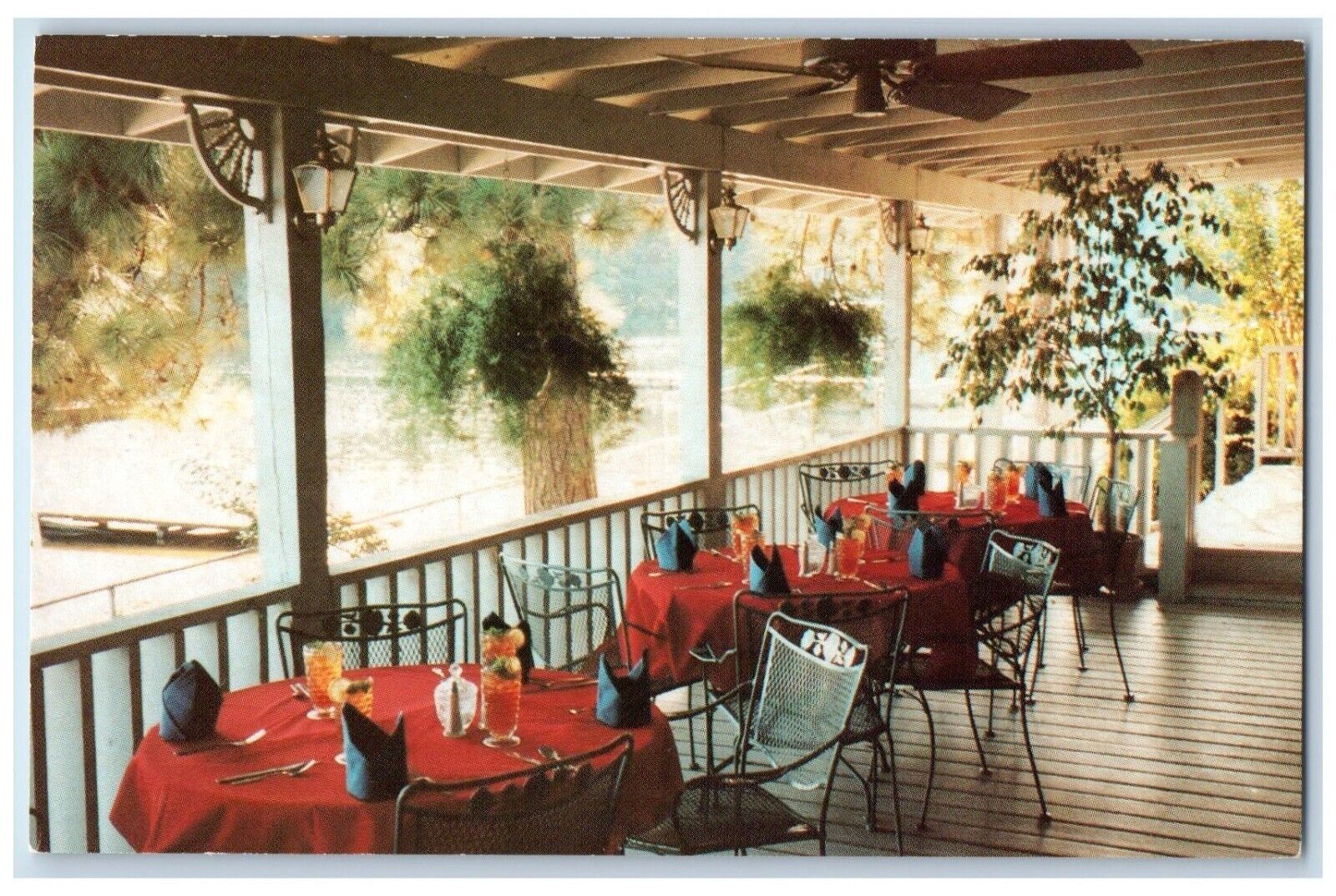 c1960 Scenic View Lake Tiak-O'Khata Louisville Mississippi MS Vintage Postcard