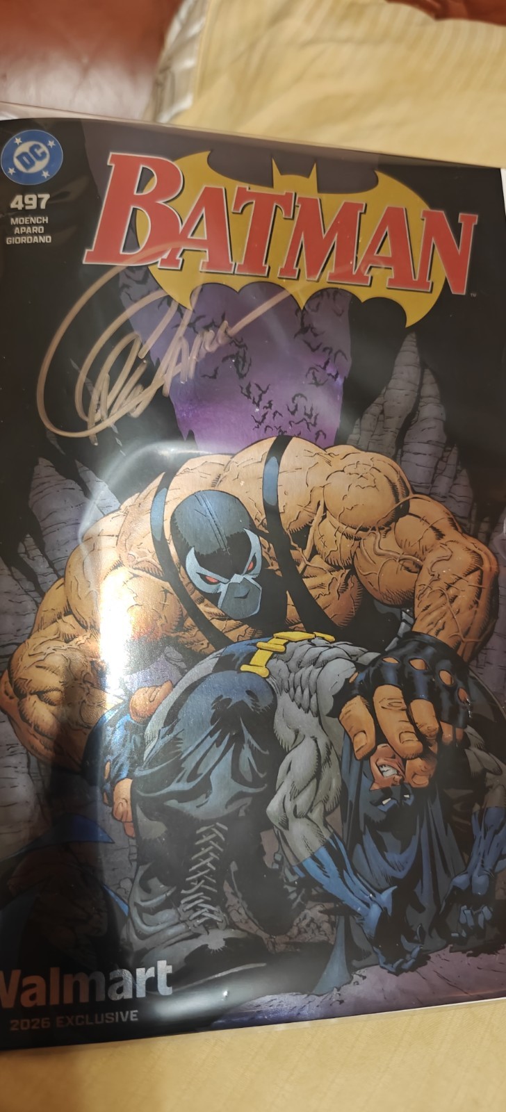 Sign Greg Capul Batman D.c Walmart Exclusive NYCC 2026 Comic Book V Edition foil