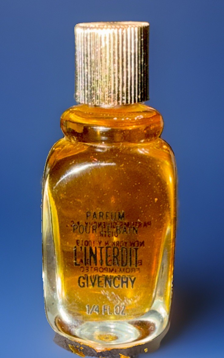 RARE VTG Givenchy L’Interdit Parfum Pour Le Bain 0.25oz 7.5ml Bath Perfume NWOB