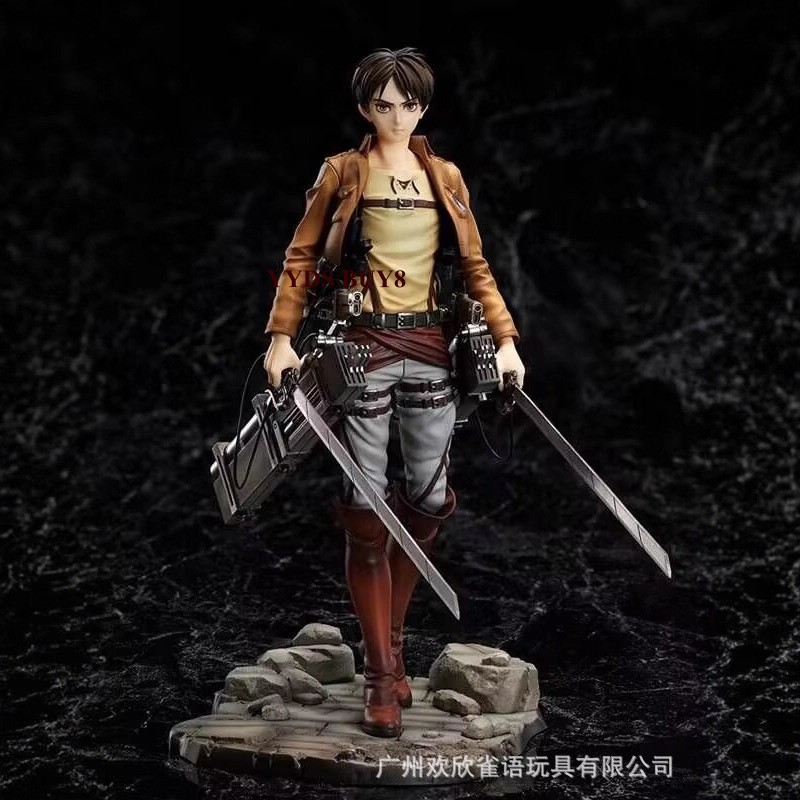Attack on Titan Eren Jaeger Levi Ackerman PVC Figure Model Collectible Anime Toy