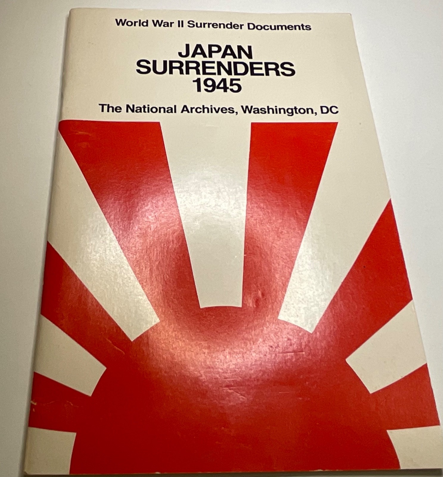 1976 Japan Surrenders 1945 WWII Surrender Documents National Archives Book
