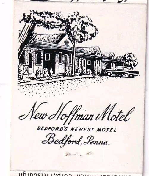 New Hoffman Motel Bedford Pennsylvania AAA Hotel Matchbook Cover