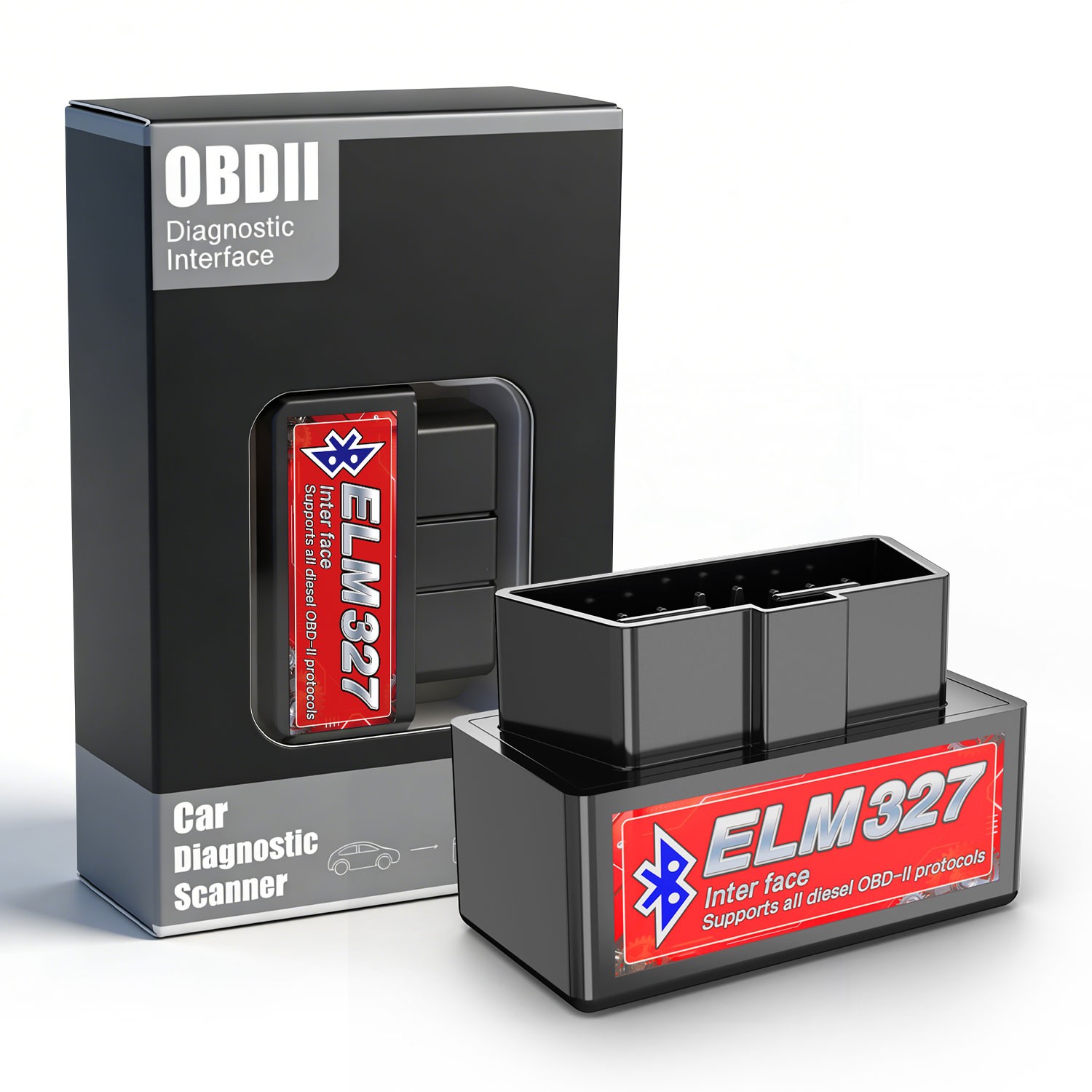 Diesel Only OBD2 Scanner 12V-24V Long Range Bluetooth Low Power Diagnostic Tool Diesel Only OBD2 Scanner 12V-24V Long Range Bluetooth Low Power Diagnostic Tool