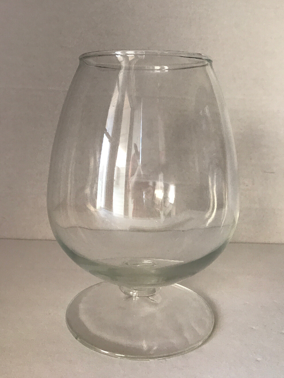 Vintage Brandy Snifter Style Glass Vase ~ 6 1/4”