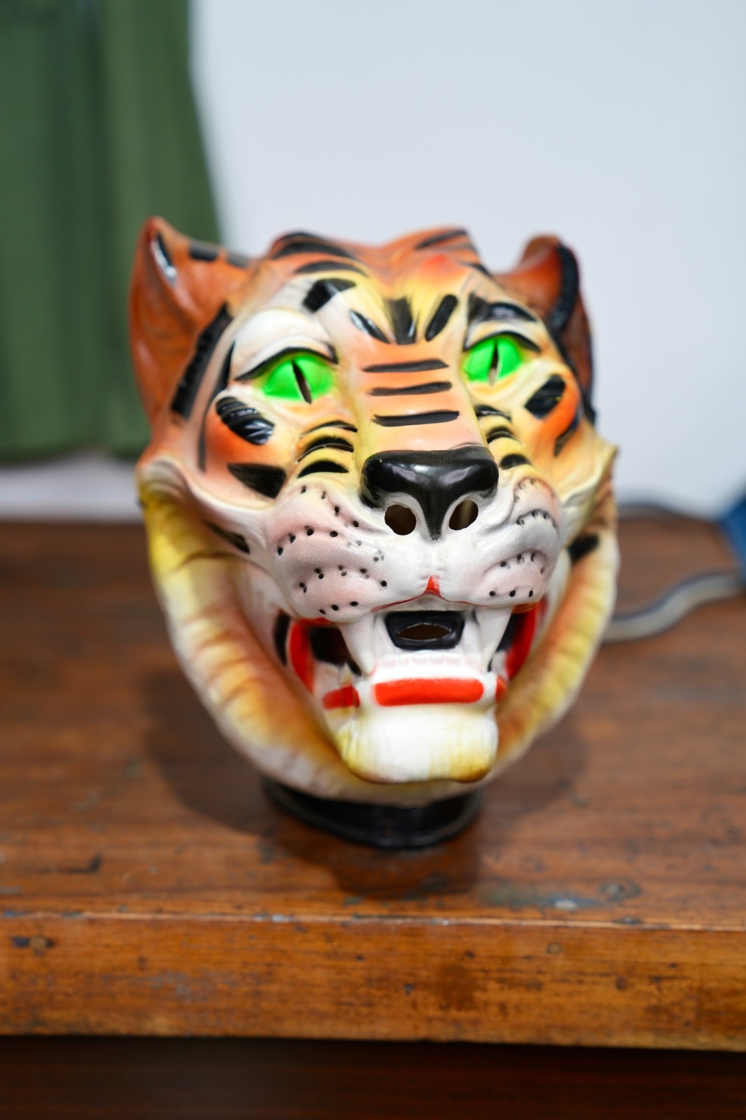 Vintage Antique Halloween Costume Tiger Mask 1960s Excellent Condition