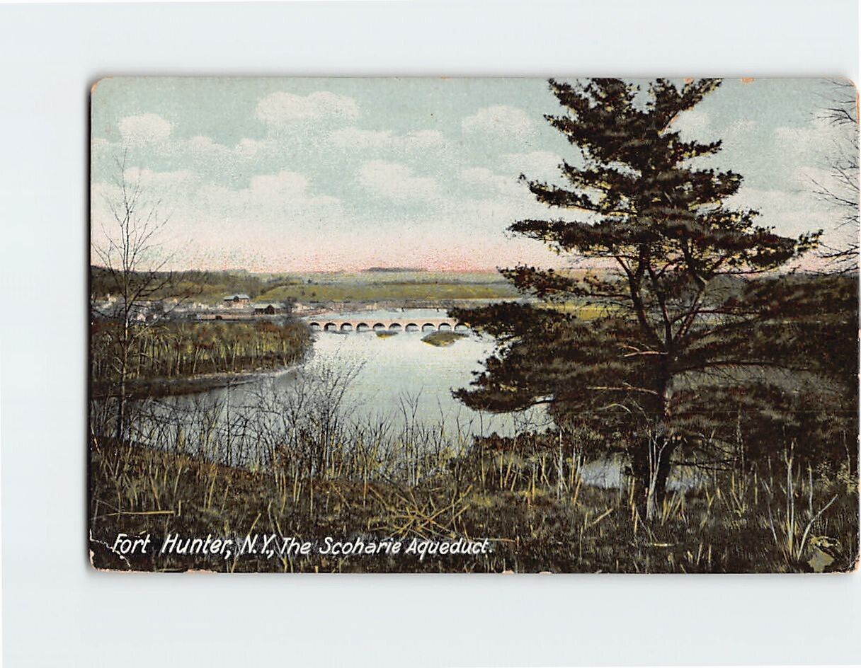 Postcard The Schoharie Aqueduct Fort Hunter New York USA