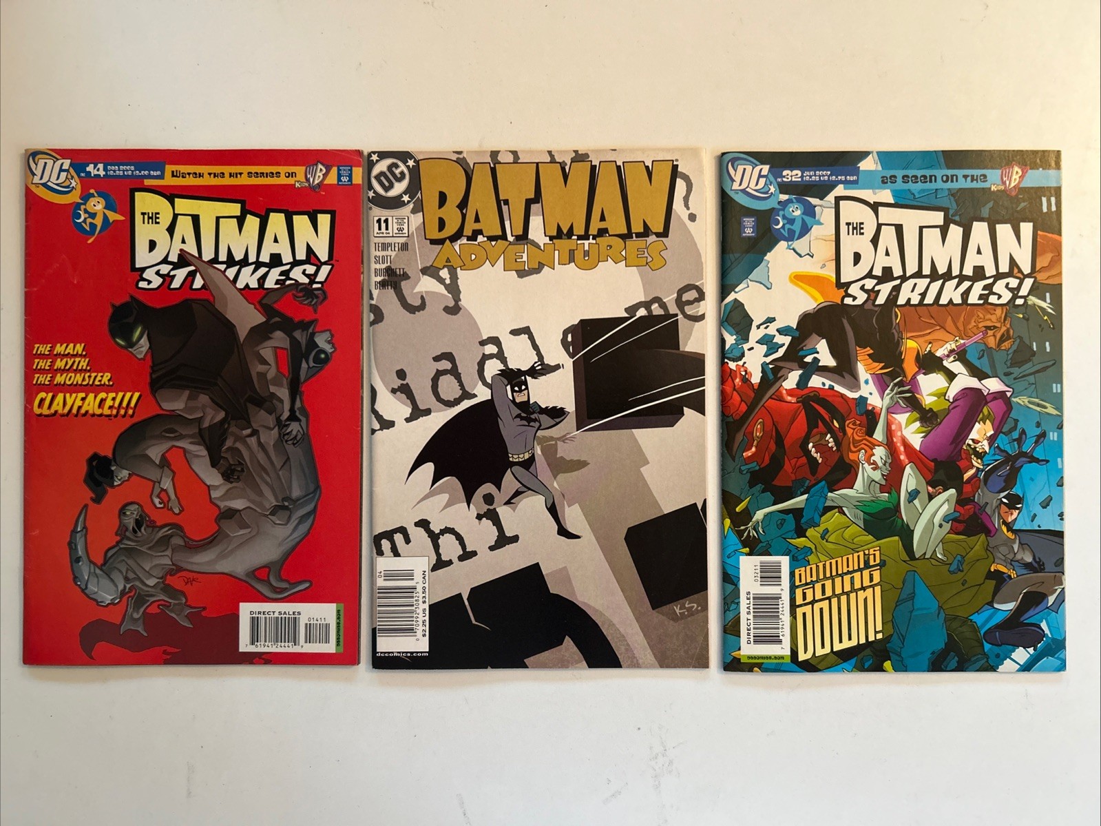 BATMAN ADVENTURES #11 NEWSSTAND GHOST RARE 2004 + BATMAN STRIKES 14 32 COMIC LOT