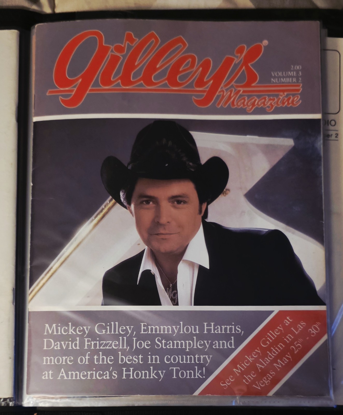 Gilley’s Pasadena Texas Magazine Vtg 1983 Urban Cowboy  Mickey Gilley on Cover