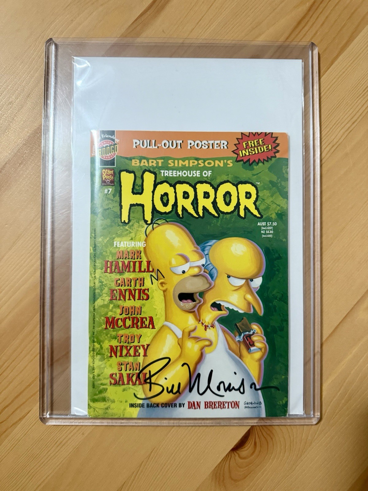 Bart Simpson’s Treehouse Of Horror #7 Australian Small Comic Bill Morrison Auto