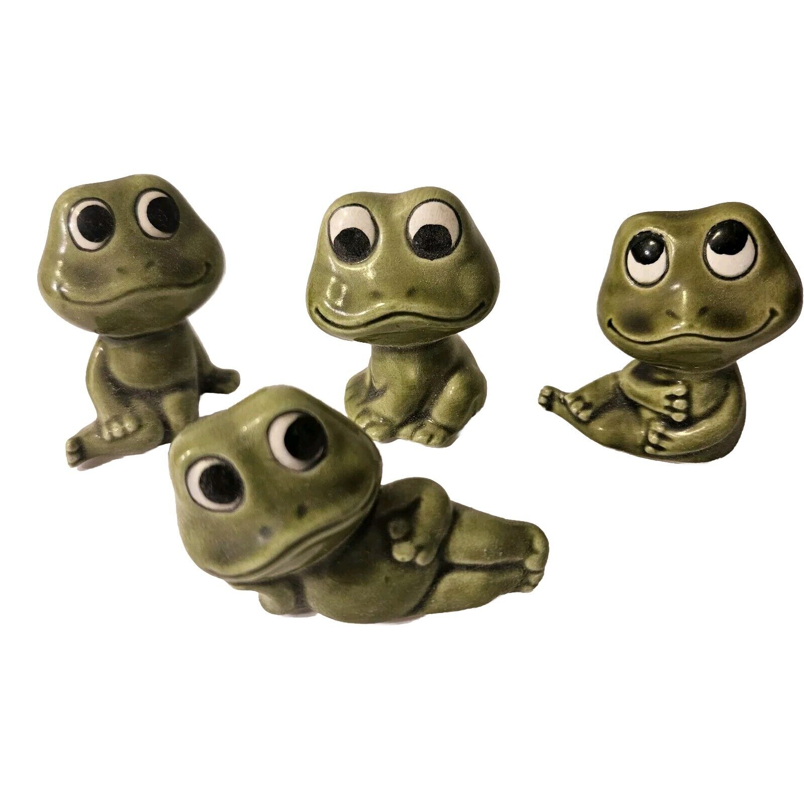 Lot 4 Vintage Sears Neil The Frog Figurines Anthropomorphic 