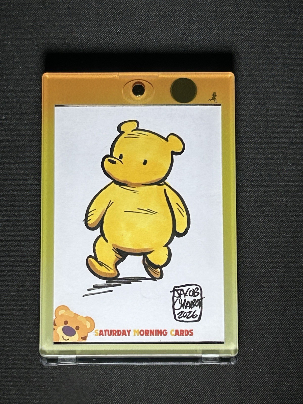 2026 SMC Winnie The Pooh Artist Proof Sketch Card 1/1 - Art By Jacob Chabot
