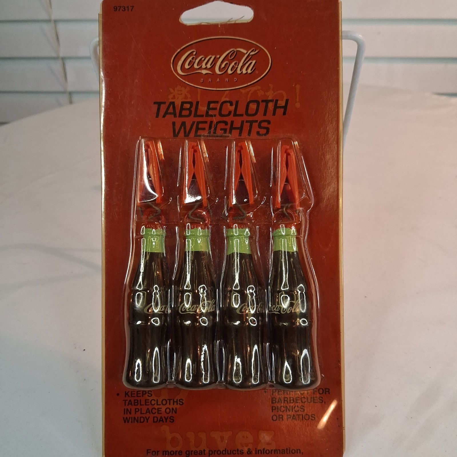 Vintage NOS Coca-Cola Tablecloth Weights Miniature Coke Bottles NIB 11 Total
