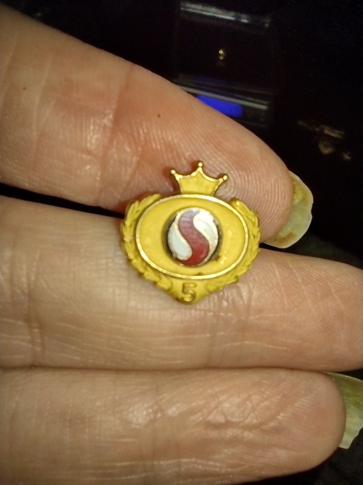 Vintage 10K Yellow Gold Safeway Grocery Store 5 Year Employee Service Pin 2.3g