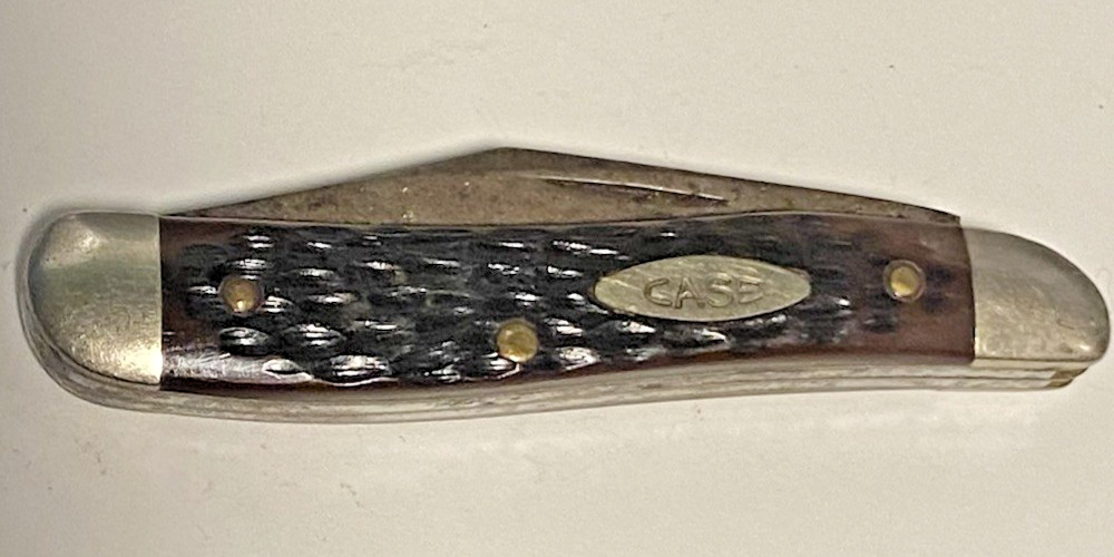 Case XX Small Stockman Pocket Knife USA 1965-69 Two Blade Jigged Handle