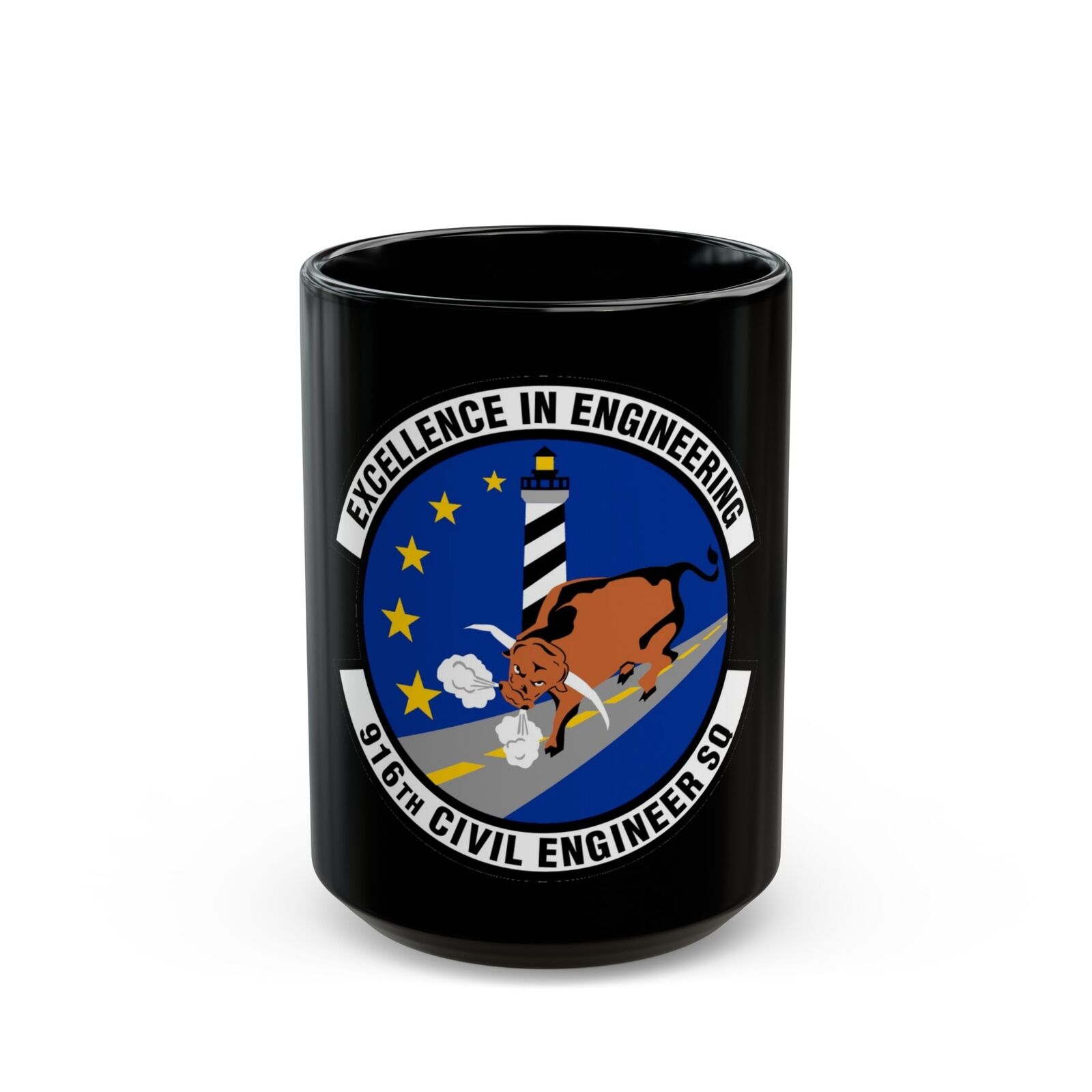 916th Civil Engineer Squadron (U.S. Air Force) Black Coffee Mug