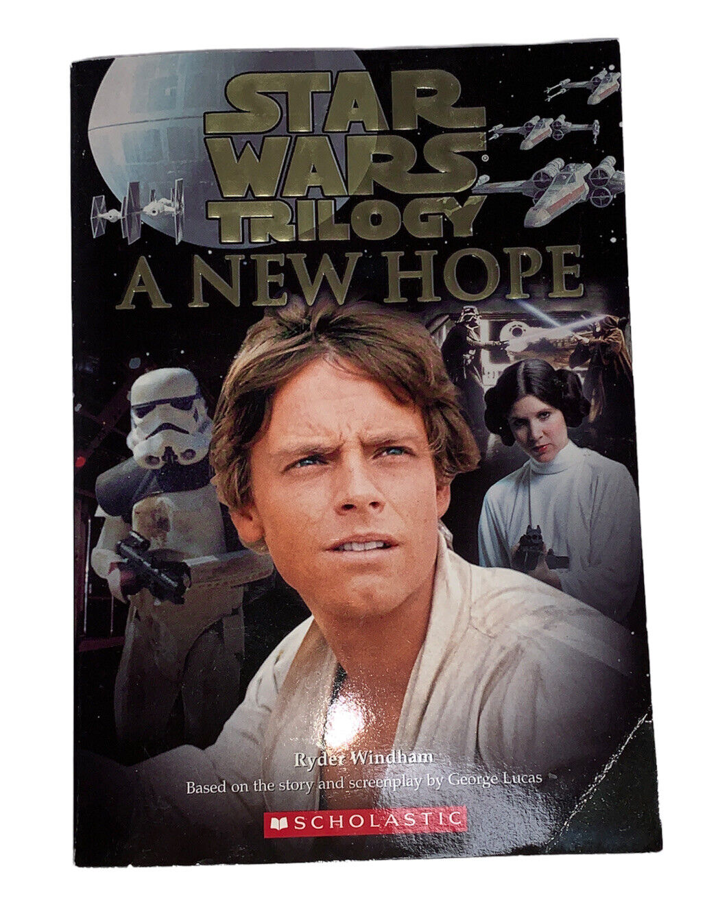 Star Wars Trilogy A New Hope Paperback Book Vintage 2004 with Color Page Inserts