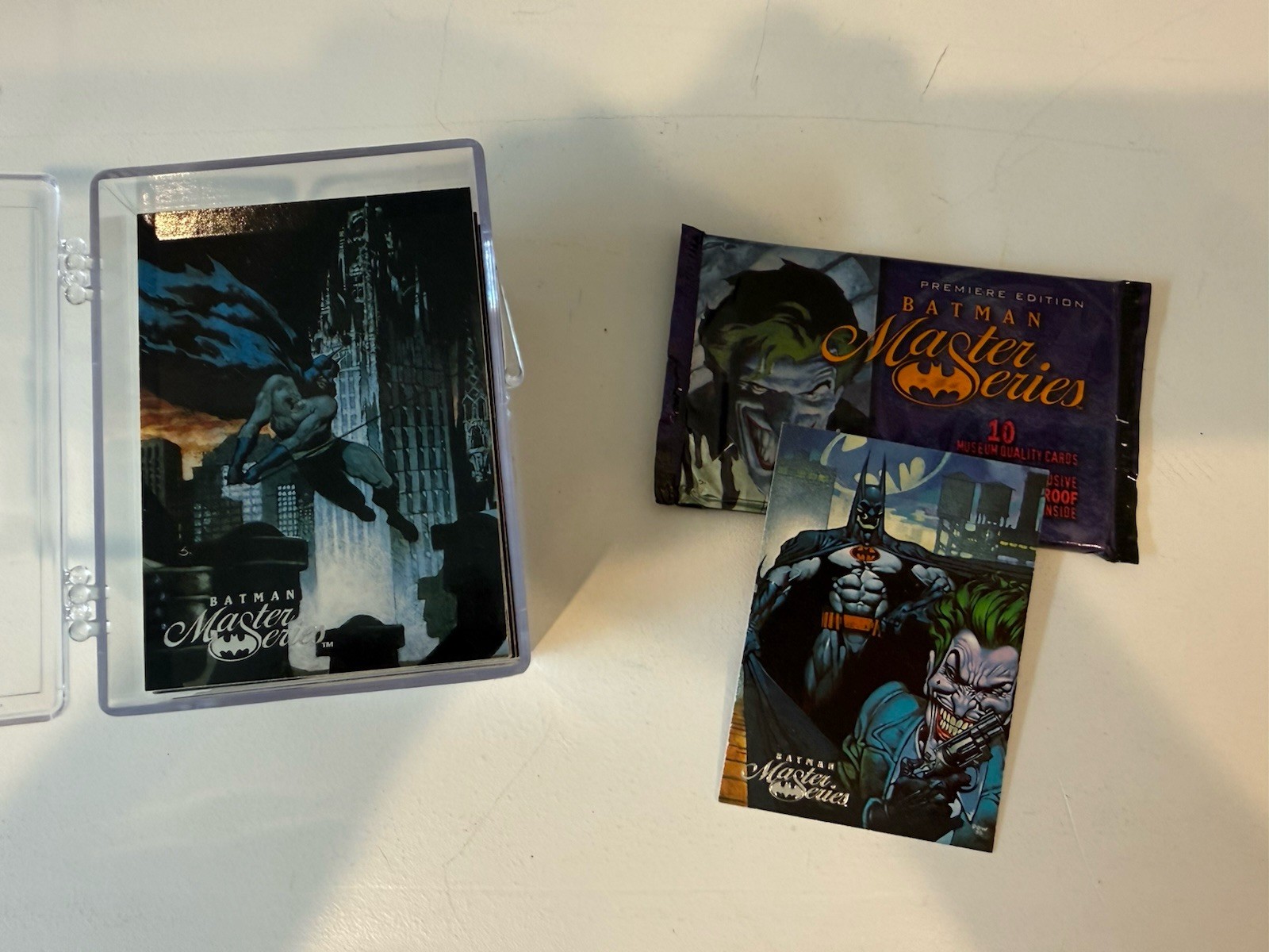1995 Batman Master Series Complete Base Set Plus Sealed Pack And Promo