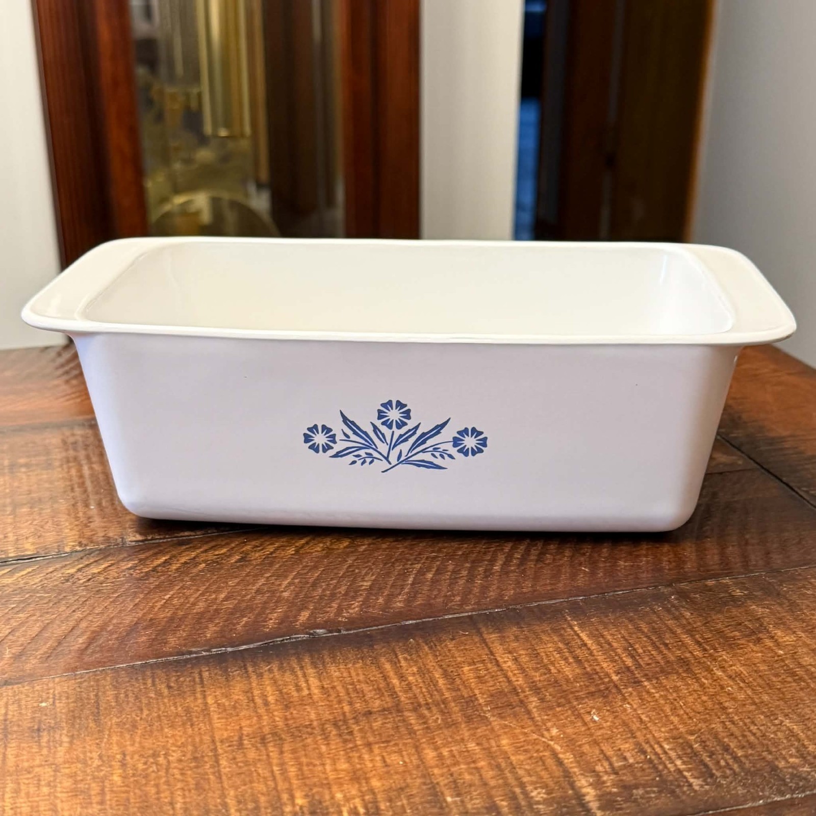 VTG Corning Ware Blue Cornflower Loaf Pan P-315-B 2 Qt 9x5x3 Bread Meatloaf