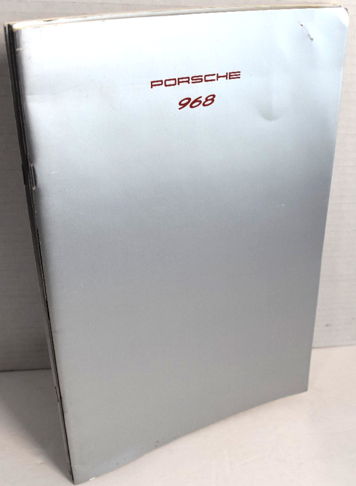 Vintage 1992 Porsche 968 Dealer Sales Brochure W/Spec Sheets *GOOD*