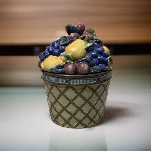 Mikasa Cookie Jar Garden Harvest Handpainted Kitchenware Cookie Jars Home