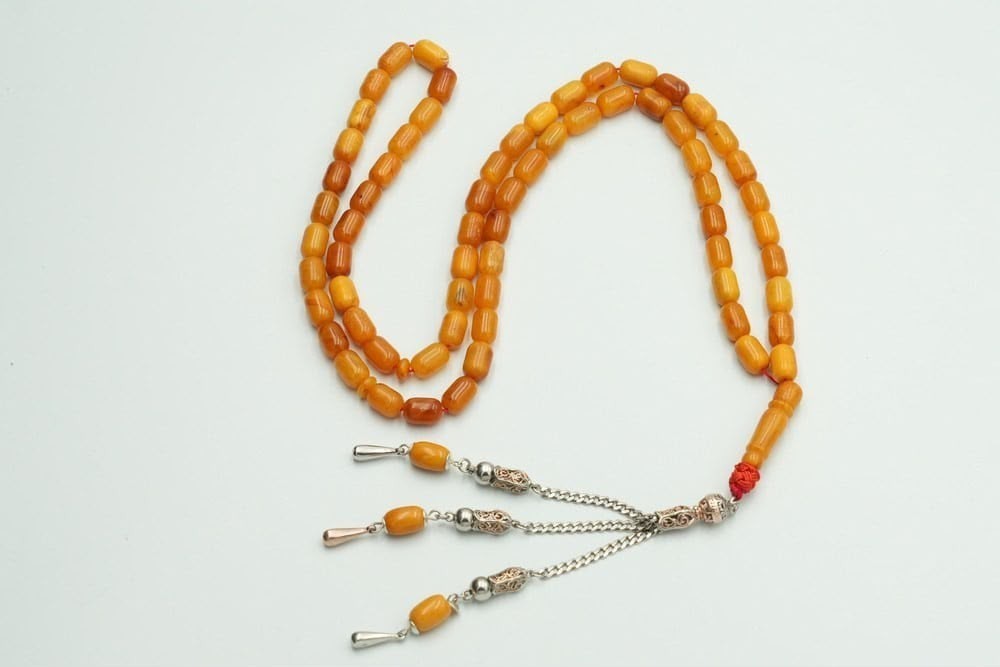 Baltic Amber Kaliningrad Misbaha Prayer Beads 66 Beads Tasbih Rosary 40g Tassel Baltic Amber Kaliningrad Misbaha Prayer Beads 66 Beads Tasbih Rosary 40g Tassel
