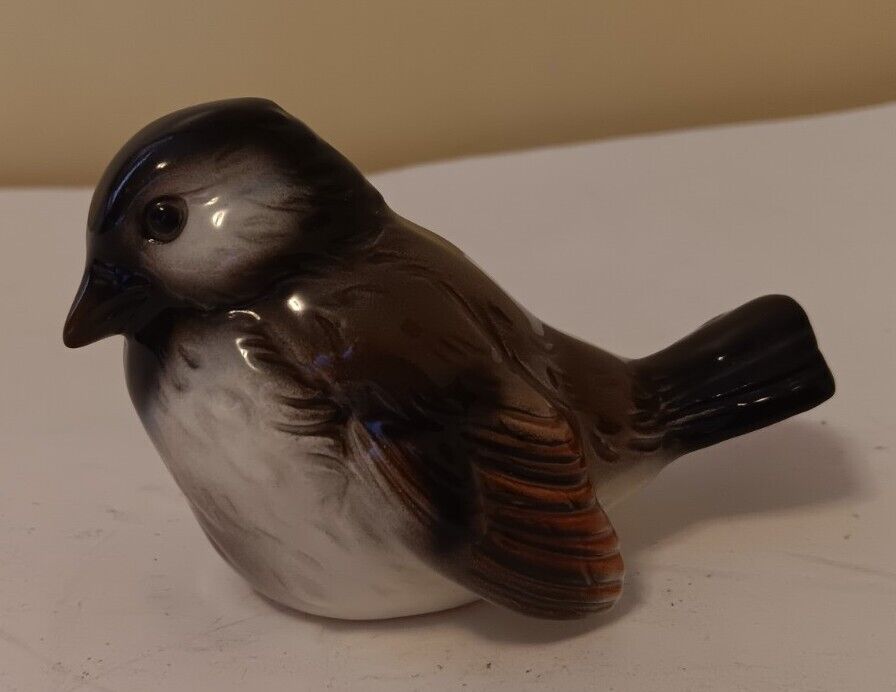 Goebel Germany Porcelain Sparrow Bird Figurine - 2 1/2 inches tall