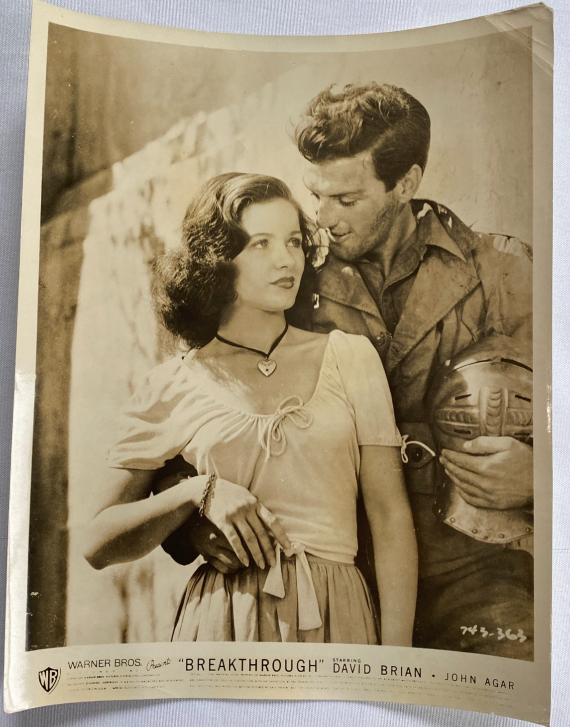 Vtg 1950 World War II Break Through Movie David Bryan John Agar Press Photo 8x10 Vtg 1950 World War II Break Through Movie David Bryan John Agar Press Photo 8x10