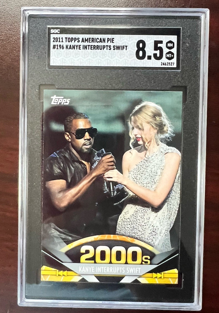 2011 Topps American Pie #196 Kanye West Rookie Taylor Swift Interrupts SGC 8.5