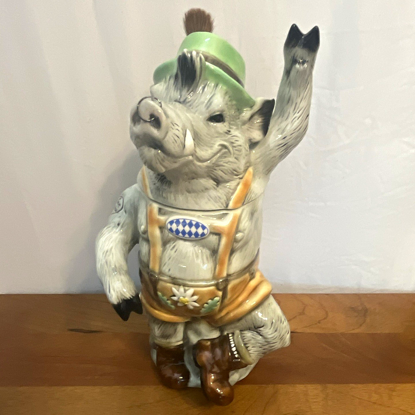 Max the Bavarian Boar Beer steins by King Werk #1461 of 5000 made in Germany 
