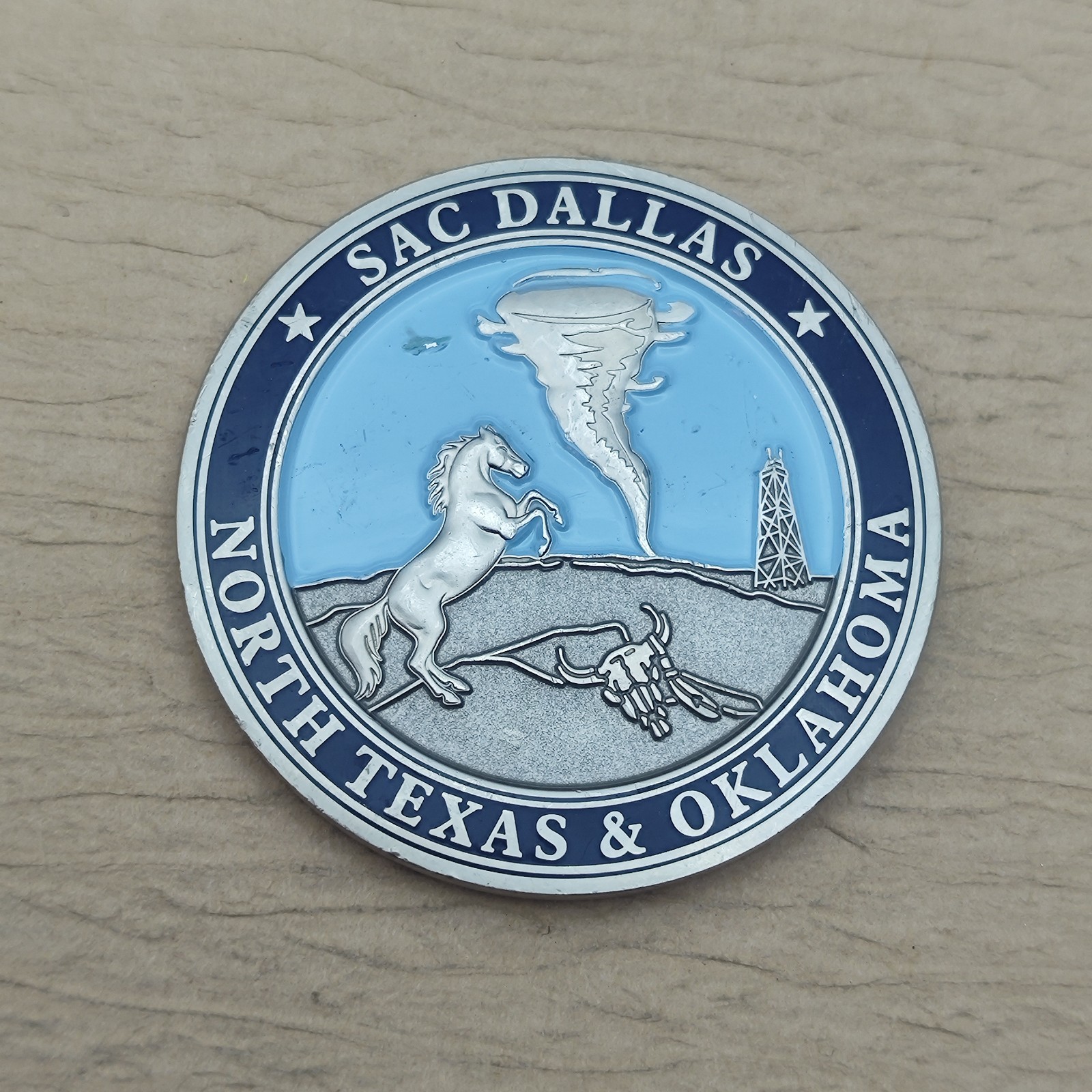 ICE Sac Dallas North Texas&oklahoma Challenge Coin