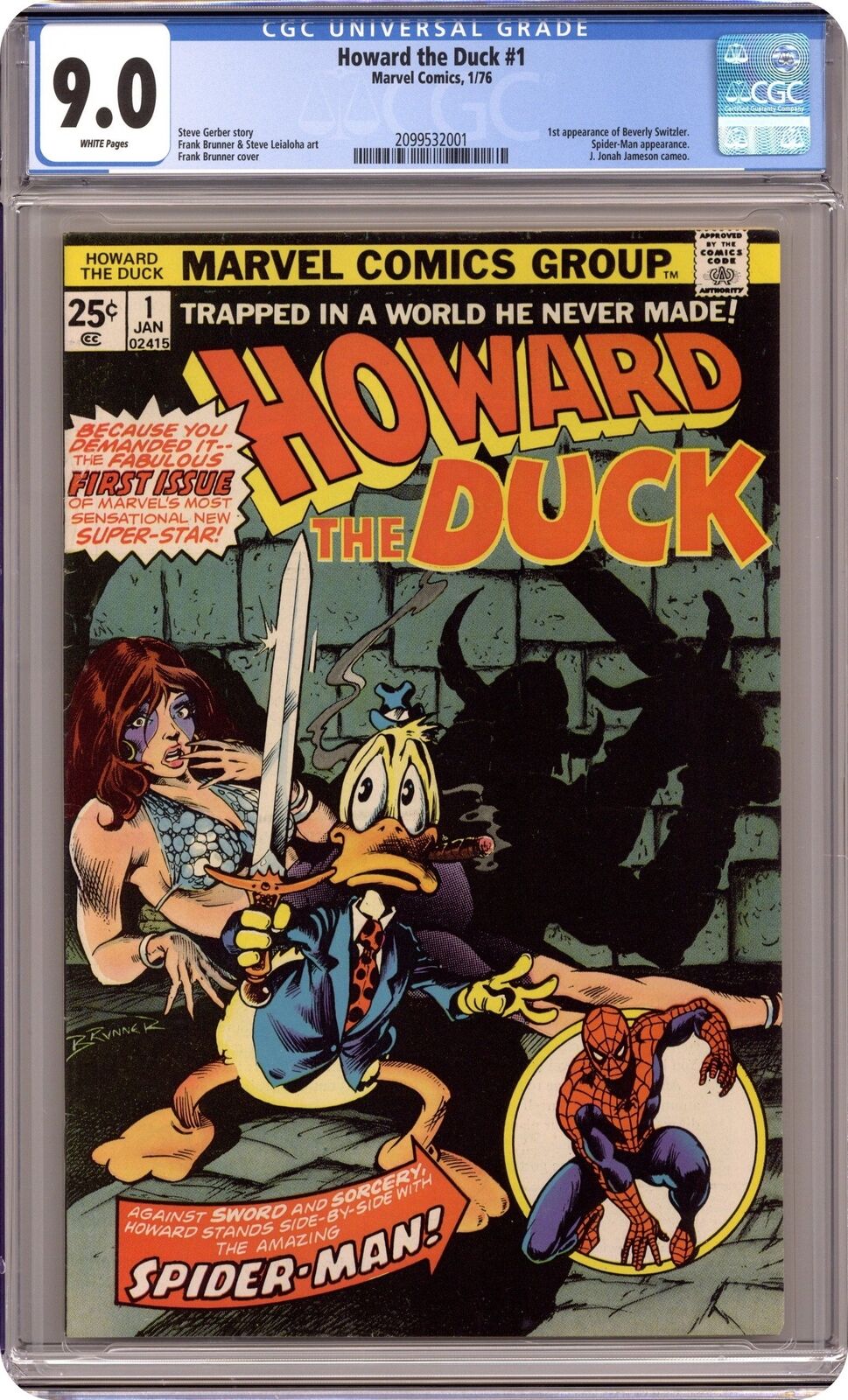 Howard the Duck #1 CGC 9.0 1976 2099532001