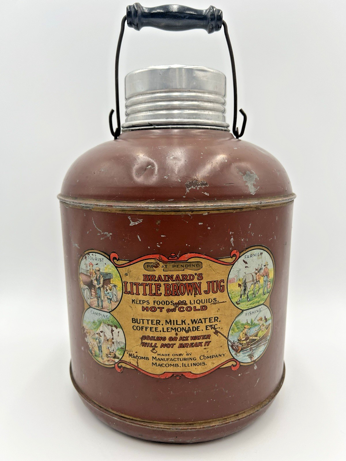 Antique Brainard's Little Brown Jug