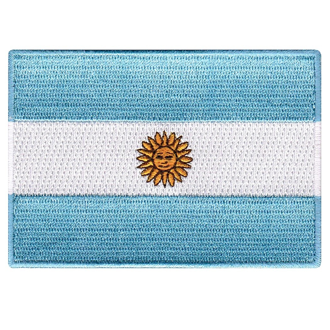 ARGENTINA FLAG PATCH BUENOS AIRES NATIONAL EMBLEM embroidered iron-on TRAVEL ARGENTINA FLAG PATCH BUENOS AIRES NATIONAL EMBLEM embroidered iron-on TRAVEL