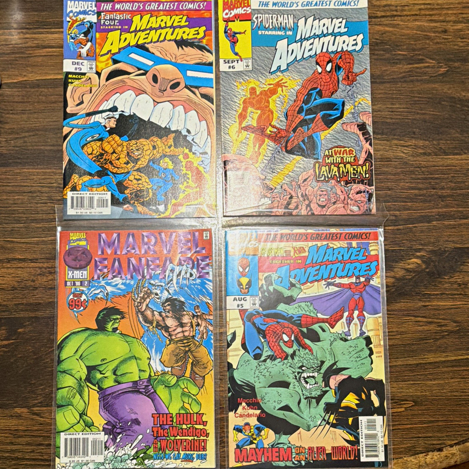 Marvel Comics Marvel Adventures #5 Comic Book Lot Spider-Man Hulk Wolverine F4