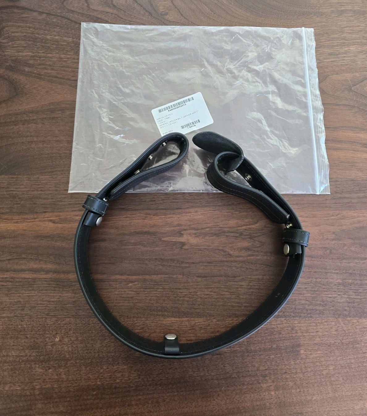 USGI GENERAL OFFICERS BELT BLACK 31
