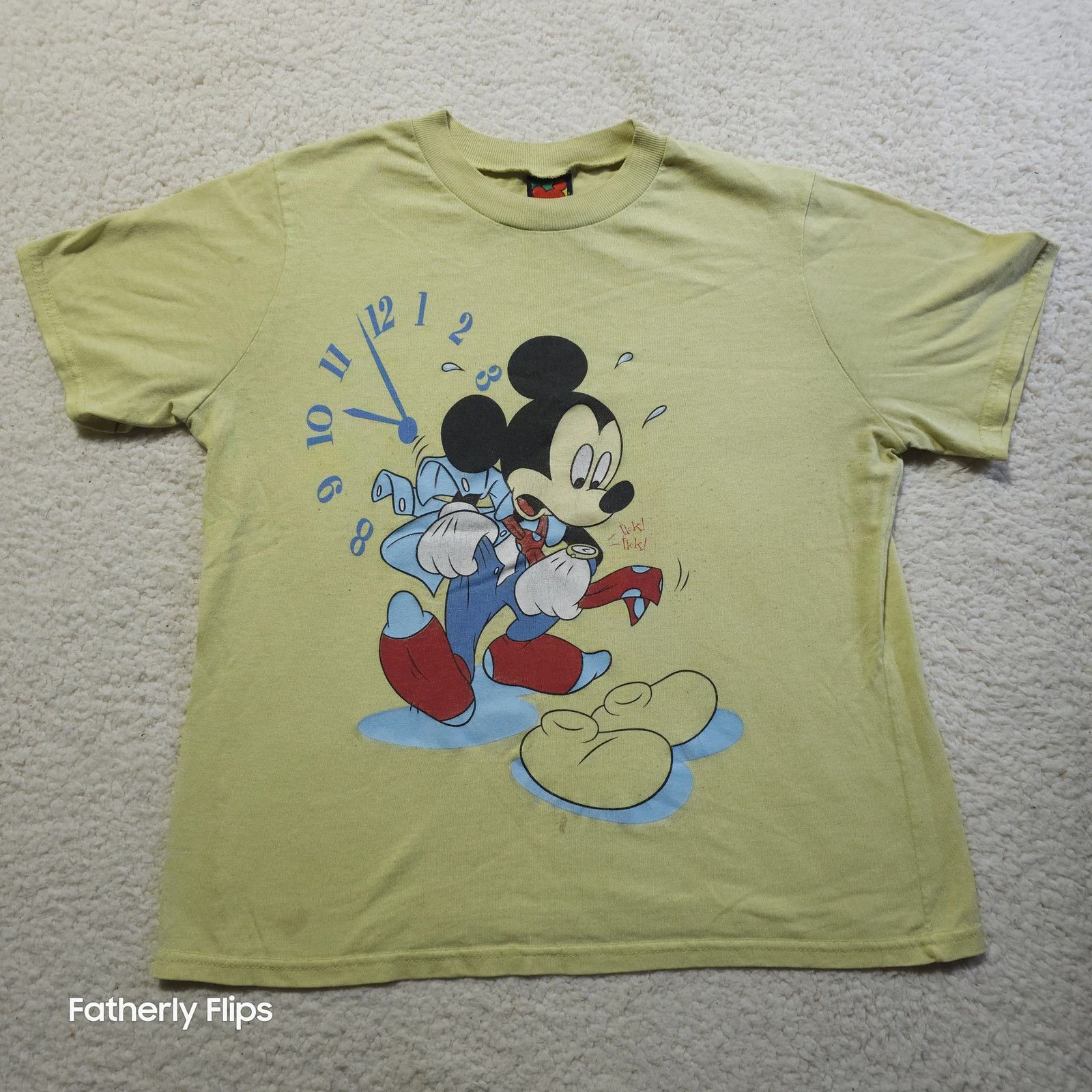 Mickey Unlimited Mickey Mouse Graphic T-Shirt Yellow Cotton Screenprint
