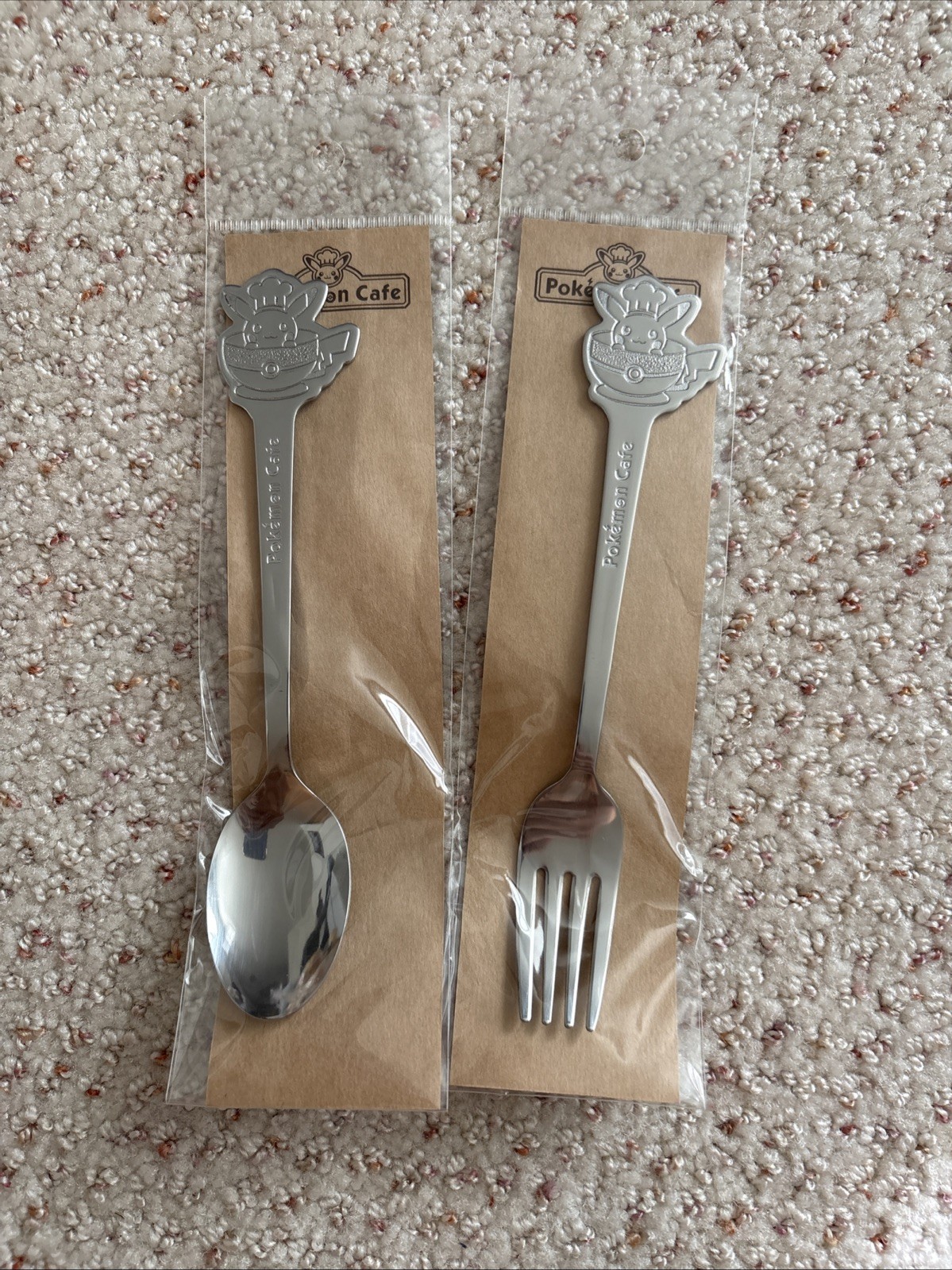 Pokemon Cafe Center Tokyo Exclusive Pikachu Spoon And Fork Brand New Sealed USA