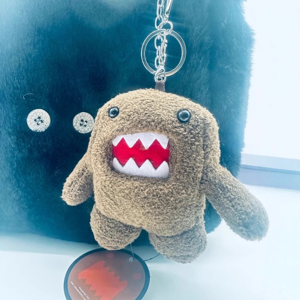 Domo kun Sekiguchi Plush doll Mini Mascot Keychain NHK Television 9cm Japan Domo kun Sekiguchi Plush doll Mini Mascot Keychain NHK Television 9cm Japan