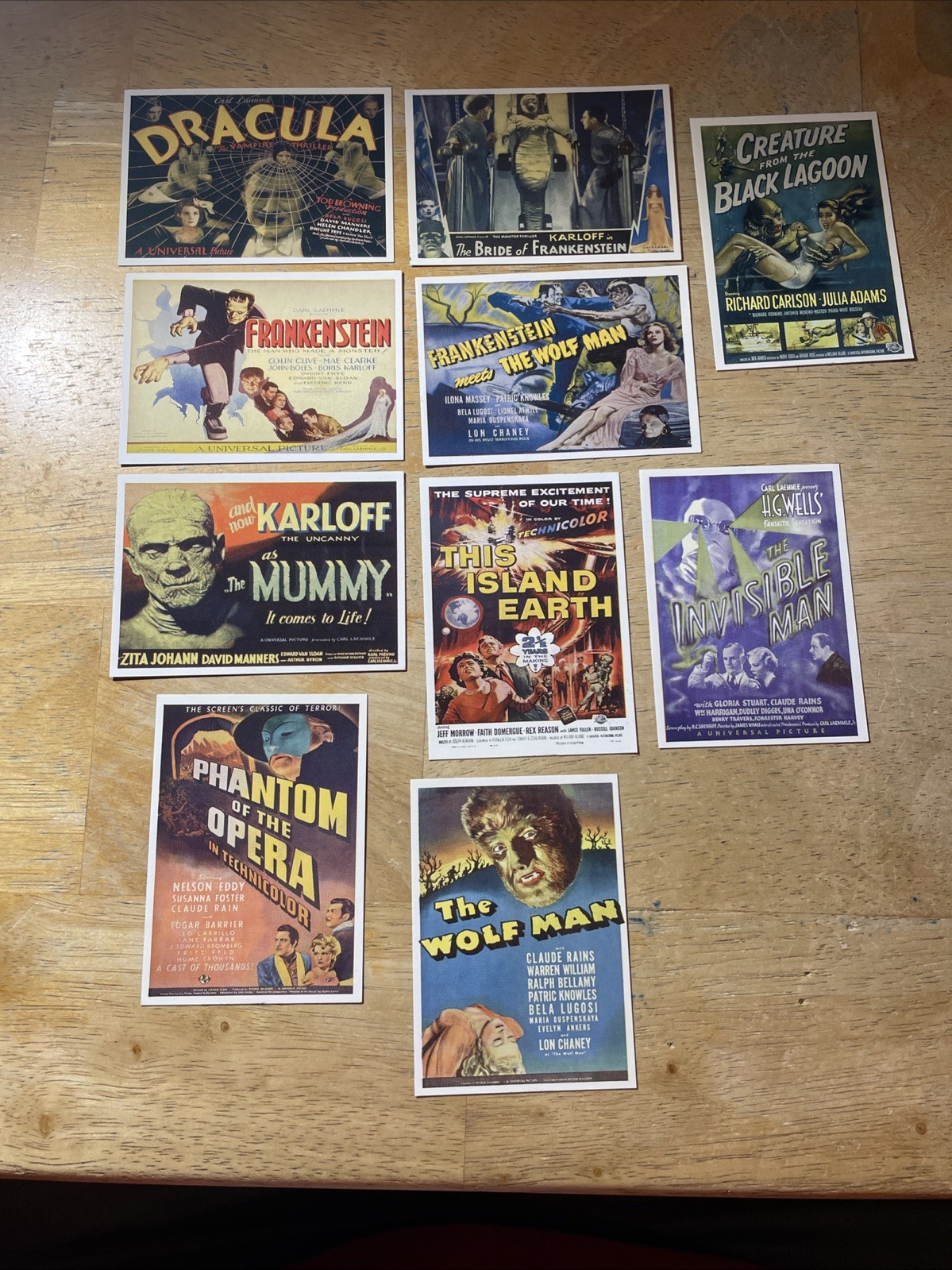Kitchen Sink 1996 Universal Monsters Of The Silver Screen Complete Sticker Set