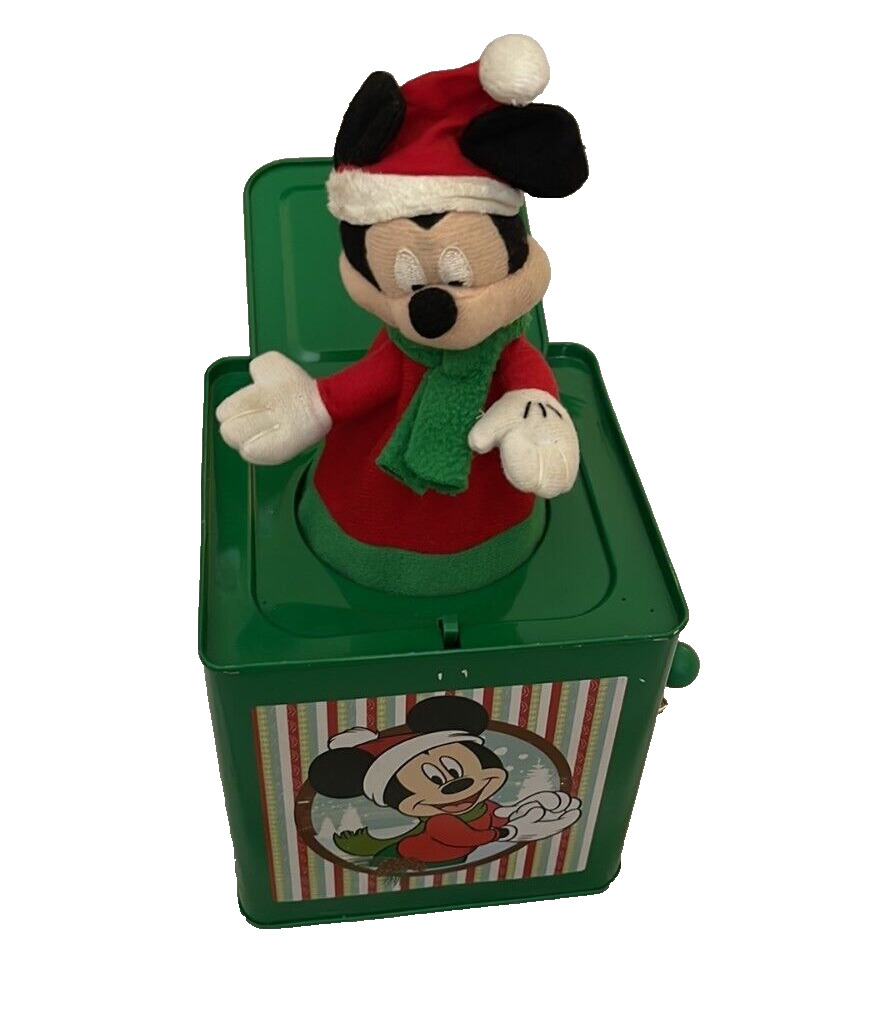Christmas Holiday 2014 Disney Mickey Mouse Jack in the Box Baby Musical Toy