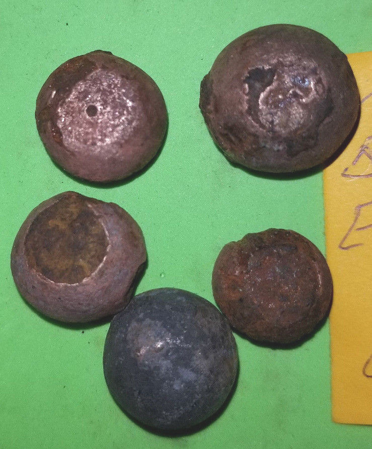 ANCIENT VIKING BRONZE-IRON TRADER WEIGHT ca 10-12 century AD SET OF 5 pc. 451
