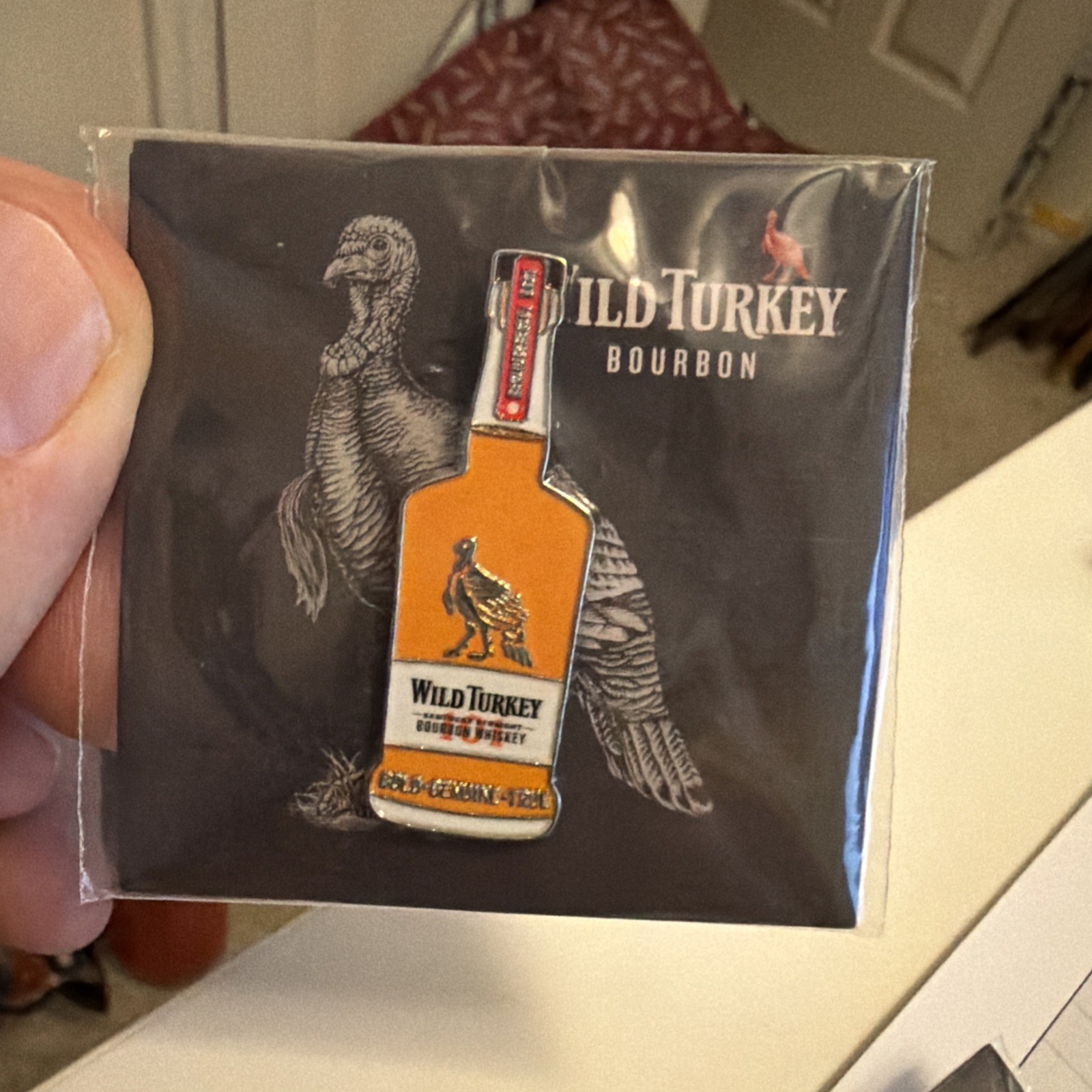 Wild Turkey 101 Bourbon Whiskey - Enamel Lapel Pin- NEW Wild Turkey Distilling