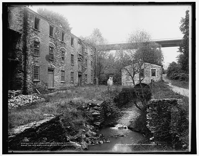 Germantown Philadelphia PA Old Washington Paper Mill c1900 Industrial Facility